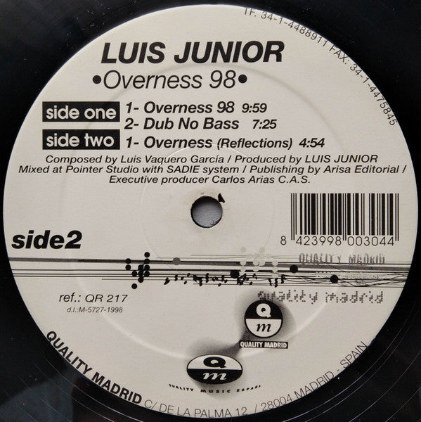 Luis Junior : Overness 98 (12")