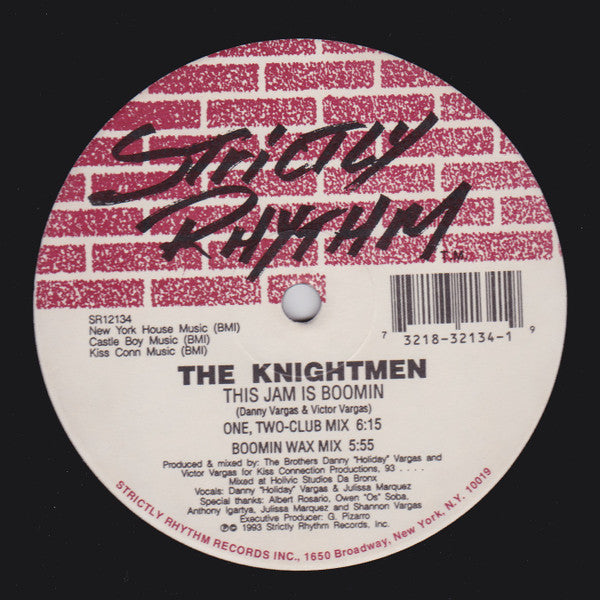 The Knightmen : This Jam Is Boomin / Running (12")