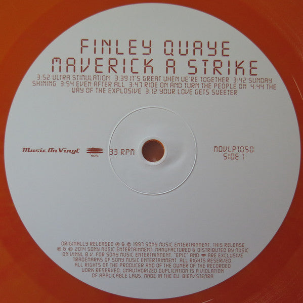 Finley Quaye : Maverick A Strike (LP, Album, Ltd, Num, RE, Ora)
