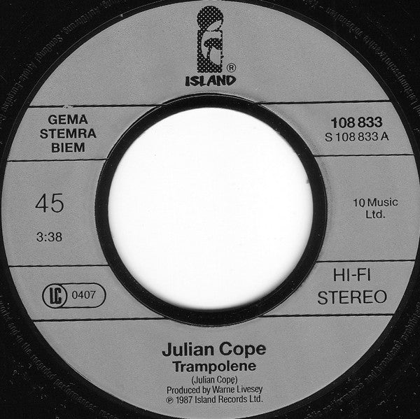 Julian Cope : Trampolene (7", Single)