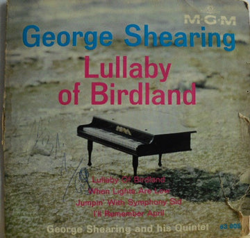 The George Shearing Quintet : Lullaby Of Birdland (7", EP, Mono)