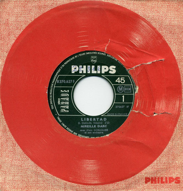 Mireille Darc : Libertad / Compartiment 23 (7", Single, Jukebox, Promo)
