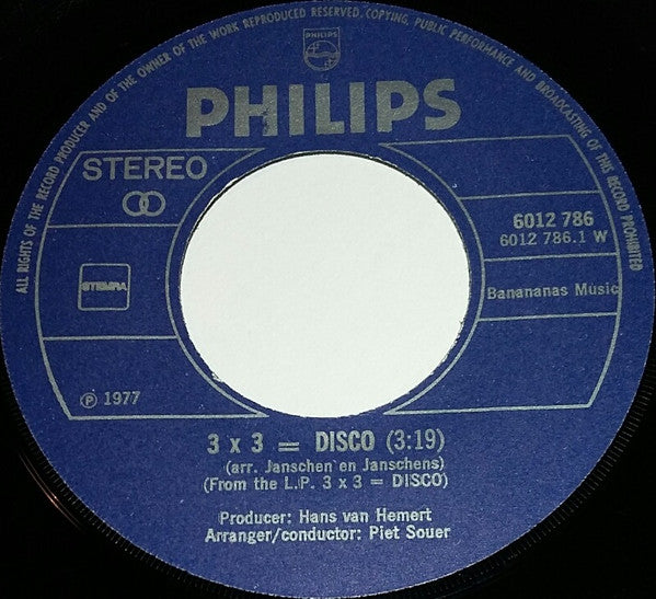 3x3=Disco : 3 x 3 = Disco (7", Single)