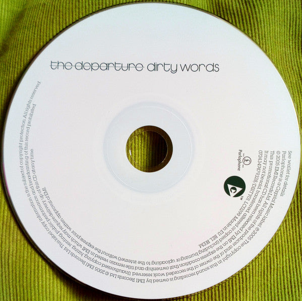 The Departure : Dirty Words (CD, Album, Copy Prot., Promo, Car)