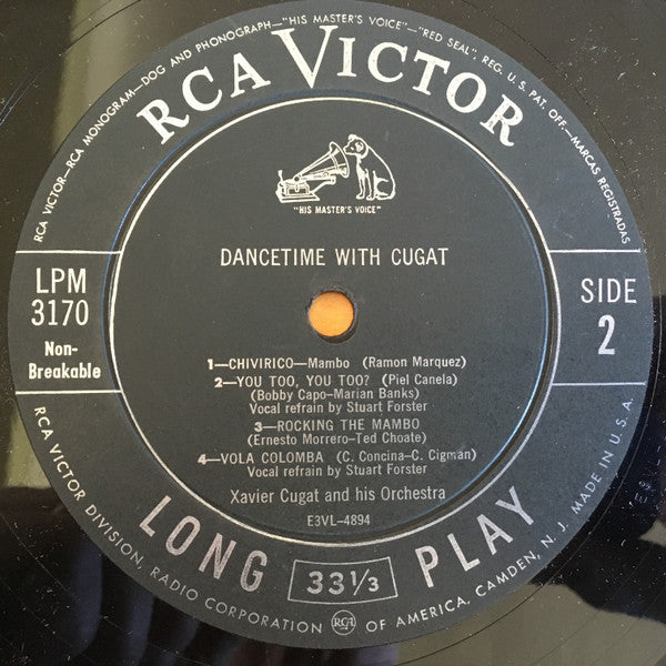Xavier Cugat And His Orchestra : Dancetime With Cugat (10")