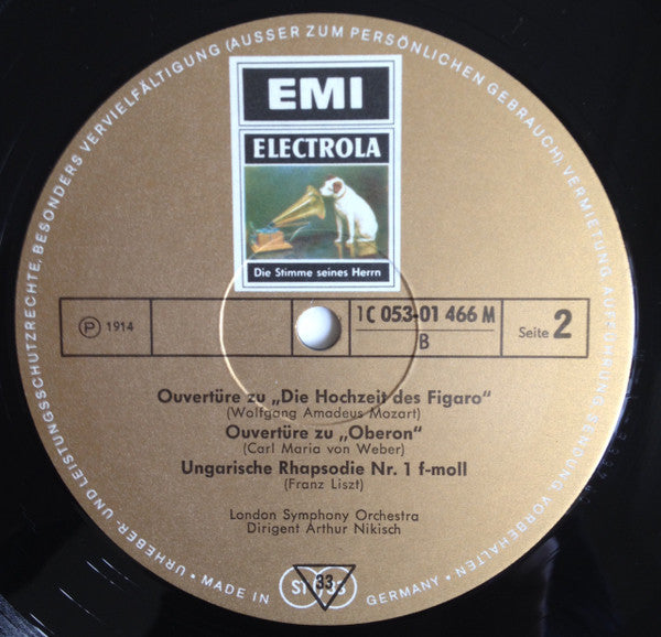Ludwig van Beethoven - Wolfgang Amadeus Mozart, Carl Maria von Weber, Franz Liszt, Arthur Nikisch, Berliner Philharmoniker, London Symphony Orchestra : Beethoven Sinfonie Nr. 5  (LP, Comp, Mono, Gat)