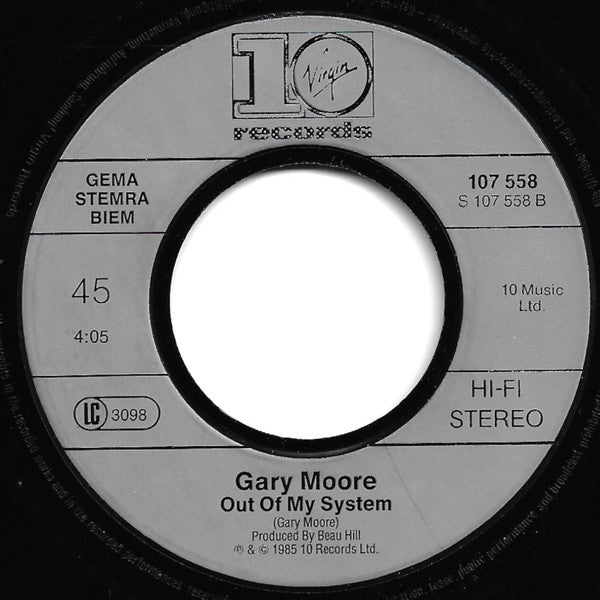 Gary Moore : Empty Rooms (7", Single)