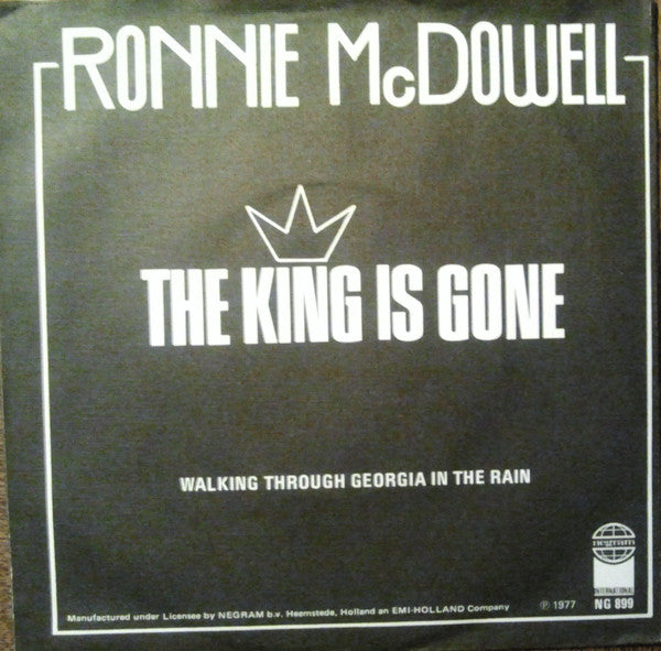 Ronnie McDowell : The King Is Gone (7", Single)