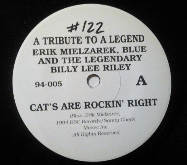 Erik Mielzarek And Blue (34) Featuring The Legendary Billy Lee Riley : A Tribute To A Legend (7", Single, Ltd, Num)