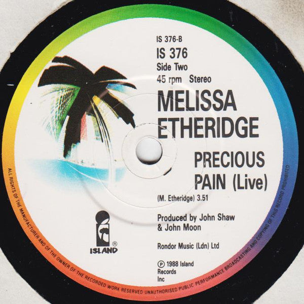 Melissa Etheridge : Don't You Need (7", Pal)