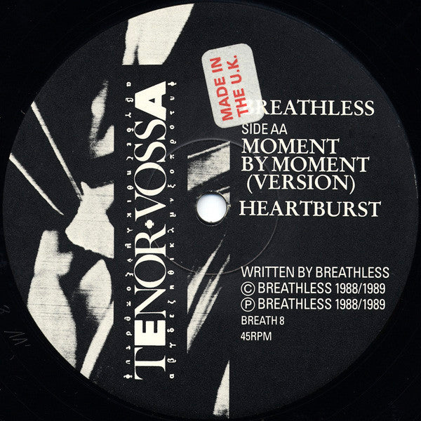Breathless : I Never Know Where You Are (12")