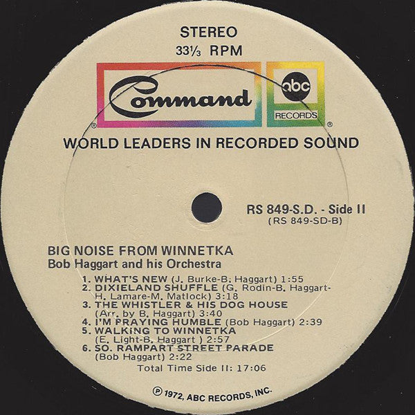 Bob Haggart And His Orchestra : Big Noise From Winnetka (LP)