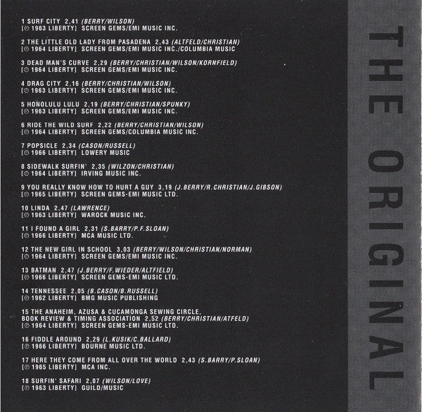 Jan & Dean : The Original (CD, Comp)