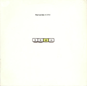 Paul van Dyk : 45 RPM (2x12", Album, Whi)
