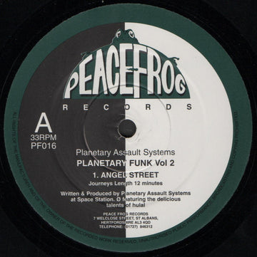 Planetary Assault Systems : Planetary Funk Vol 2 (12")