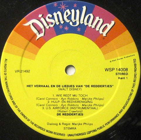 Various : Het Verhaal En De Liedjes Van De Reddertjes  (LP, Album, RE)