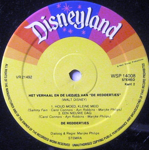 Various : Het Verhaal En De Liedjes Van De Reddertjes  (LP, Album, RE)