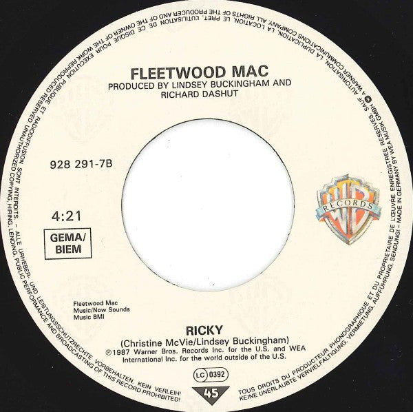 Fleetwood Mac : Little Lies (7", Single)
