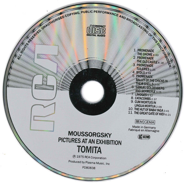 Tomita : Pictures At An Exhibition (CD, Album, RE, RP)