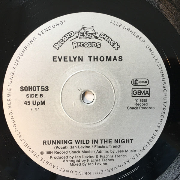 Evelyn Thomas : Reflections (12")