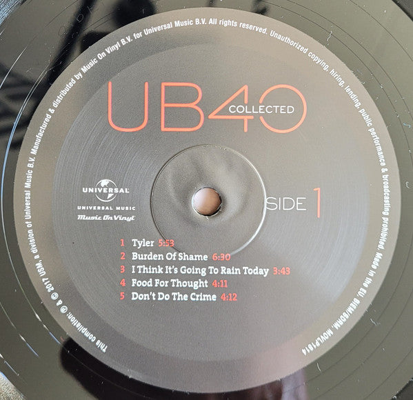 UB40 : Collected (2xLP, Comp)