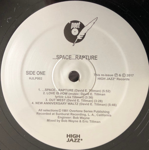 Potter And Tillman : ...Space...Rapture (LP, Album, Ltd, RE, RM)