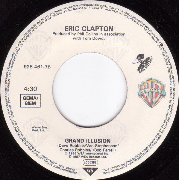 Eric Clapton : Behind The Mask (7", Single)