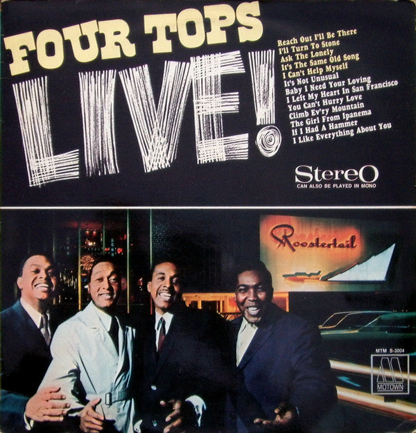 Four Tops : The Four Tops Live! (LP, Album)