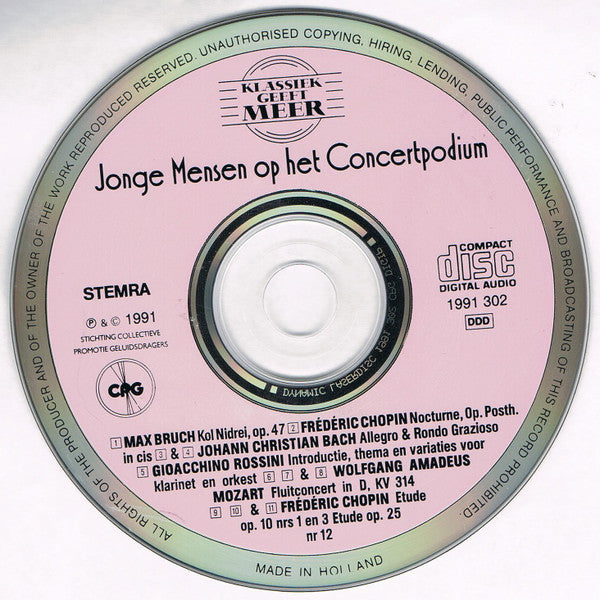 Johann Christian Bach, Max Bruch, Frédéric Chopin, Wolfgang Amadeus Mozart, Gioacchino Rossini : Klassiek Geeft Meer - Jonge Mensen Op Het Concertpodium (CD, Comp)