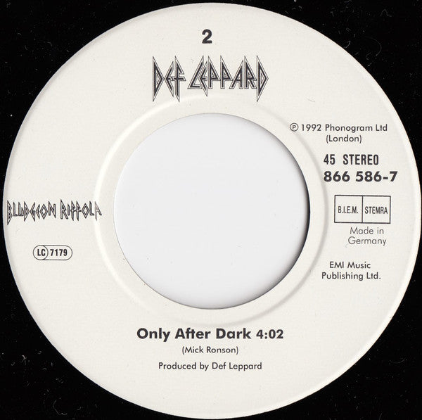 Def Leppard : Let's Get Rocked (7", Single)