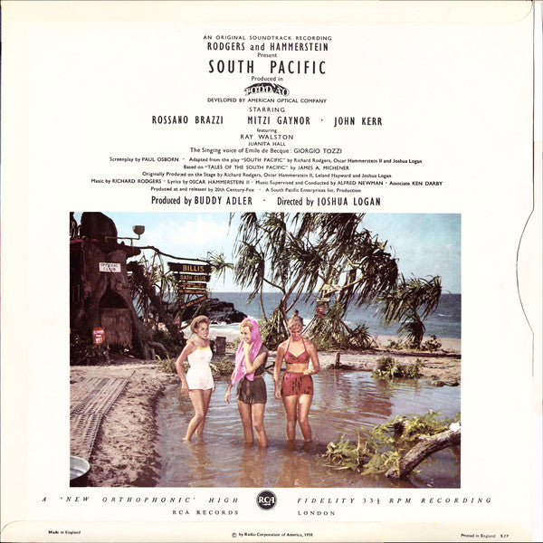 Rodgers & Hammerstein : RCA Presents Rodgers & Hammerstein's South Pacific (LP, Album, Gat)