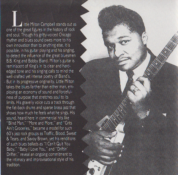 Little Milton : Grits Ain't Groceries - 20 Greatest Hits (CD, Album, Comp)