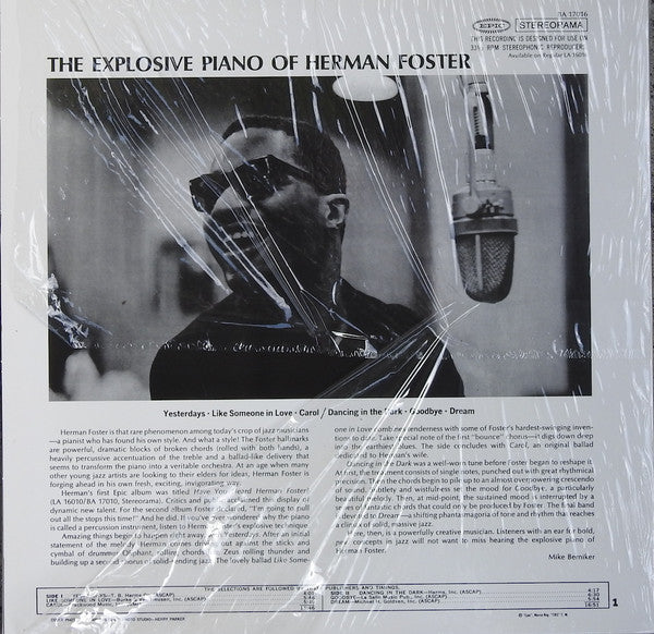 Herman Foster : The Explosive Piano Of Herman Foster (LP, Album, RE)