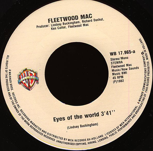 Fleetwood Mac : Hold Me (7", Single)