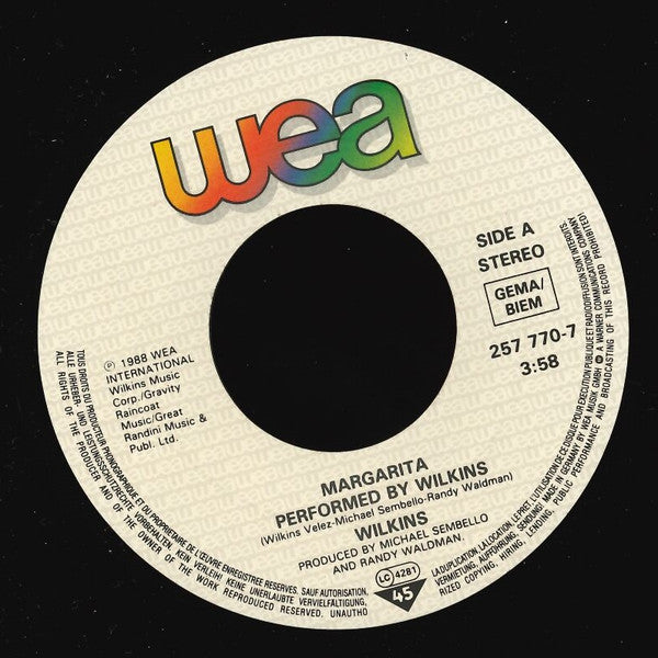 Wilkins / Tito Puente : Margarita / Oye Como Va (Give It All You Got) (7", Single)