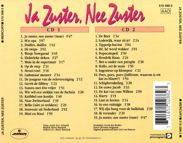Cast of "Ja Zuster, Nee Zuster" : Ja Zuster, Nee Zuster (2xCD, Album, Comp, RM)