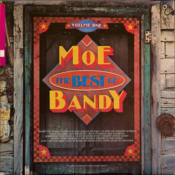 Moe Bandy : The Best Of Moe Bandy, Volume I (LP, Comp, RP, San)