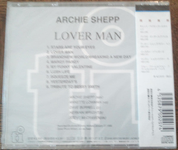 Archie Shepp Quartet Feat. Annette Lowman : Lover Man (CD, Album, RE)