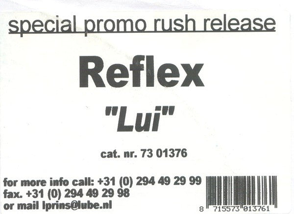 Re-Flex : Lui (12", Promo, W/Lbl)