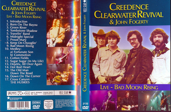 Creedence Clearwater Revival & John Fogerty : Live - Bad Moon Rising (DVD-V, Unofficial)