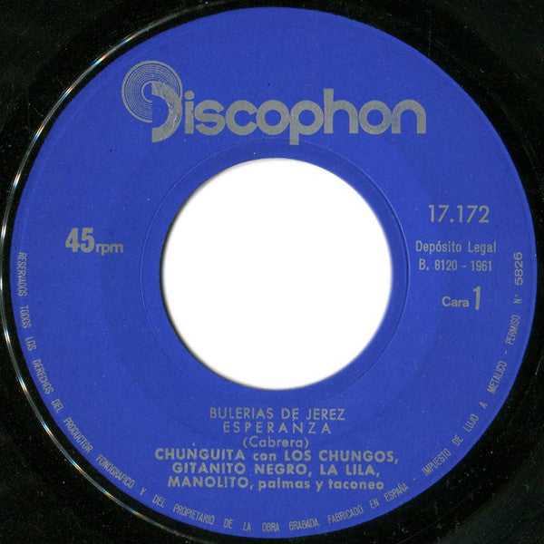 Chunguita Con Los Chungos : Bulerías De Jerez (7", EP)