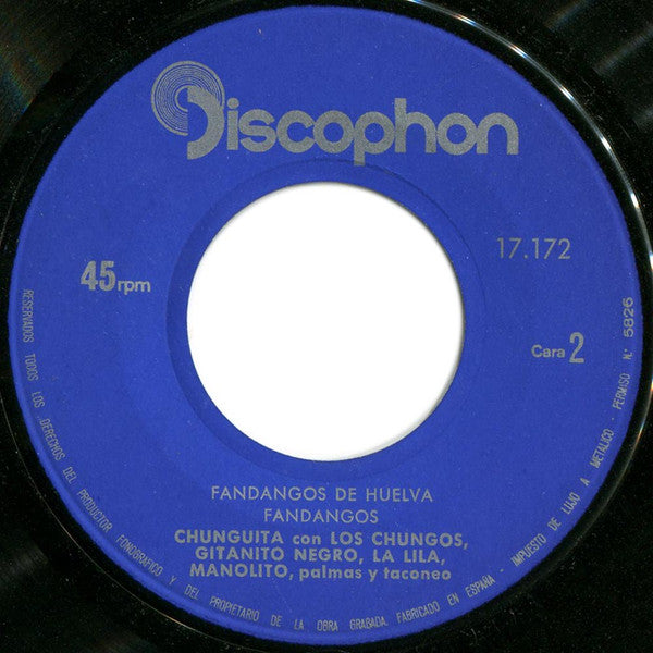 Chunguita Con Los Chungos : Bulerías De Jerez (7", EP)