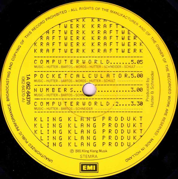 Kraftwerk : Computer World (LP, Album)