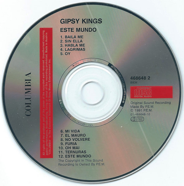 Gipsy Kings : Este Mundo (CD, Album, RP)