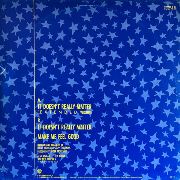 Zapp : It Doesn't Really Matter (12")