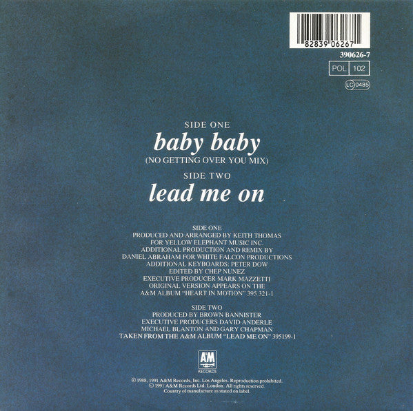 Amy Grant : Baby Baby (7", Single)