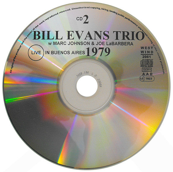 The Bill Evans Trio : Live In Buenos Aires 1979 (2xCDr, Album, RE, Unofficial)