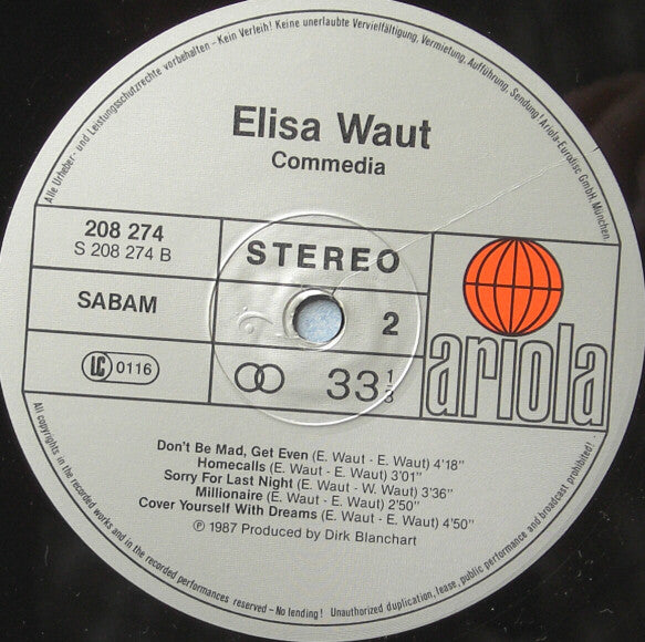 Elisa Waut : Commedia (LP, Album)