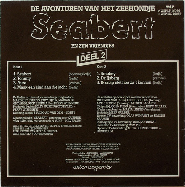 Seabert : De Avonturen Van Het Zeehondje Seabert En Zijn Vriendjes - Deel 2 (LP)