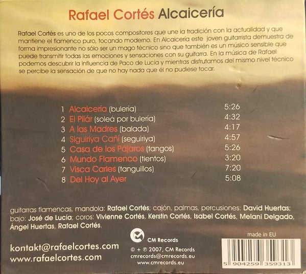 Rafael Cortés : Alcaiceria (CD, Album)